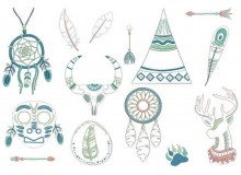 Stickserie - Tipi Life